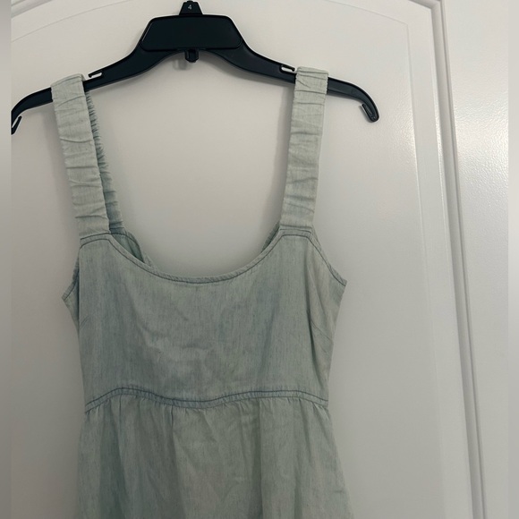 SHOW ME YOUR MUMU Revolve chambray Tana Chambray Babydoll Mini Dress size small - Picture 6 of 12